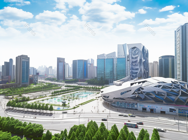 商务现代城市都市高楼大厦城市规划建设街道绿化摄影,高清,摄影图,摄影图片,图片大全,摄影图免费下载